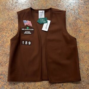 Brand new Girl Scout vest girls medium size 10-12